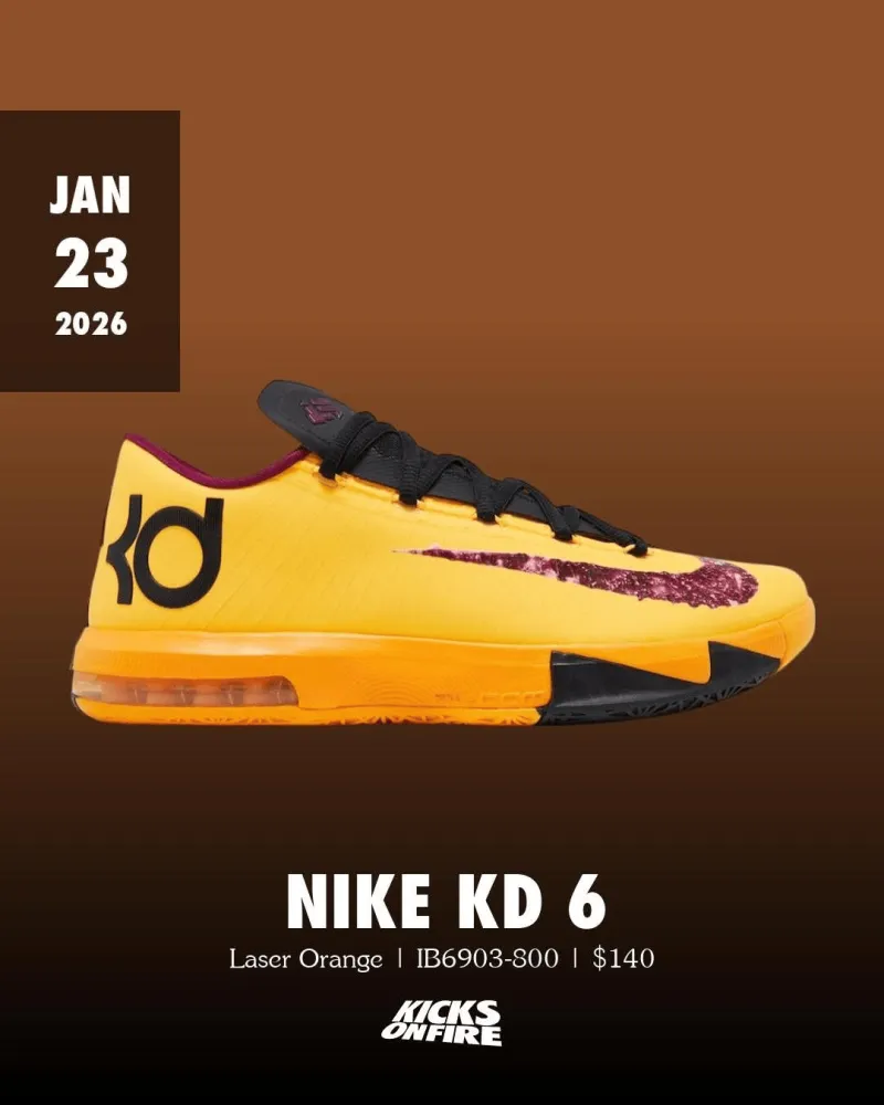 bsports-这款怎么样？花生果酱配色KD6确定将于26年1月份复刻上市